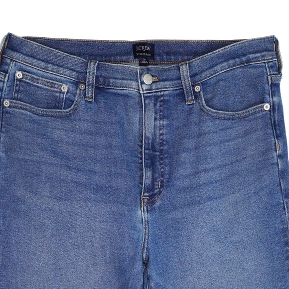JCREW Size 31 Stovepipe Jeans with Cut Hem in Signature Stretch+ $118 CB351 - Picture 3 of 6